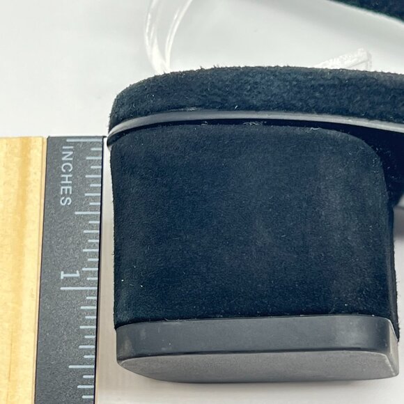 Vaneli Womens Size 6.5 Black Suede Leather Slingback Low Pumps Heels Shoes - Picture 12 of 12